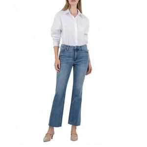 NEW KUT FROM THE KLOTH kelsey high rise ankle flare jean in brace